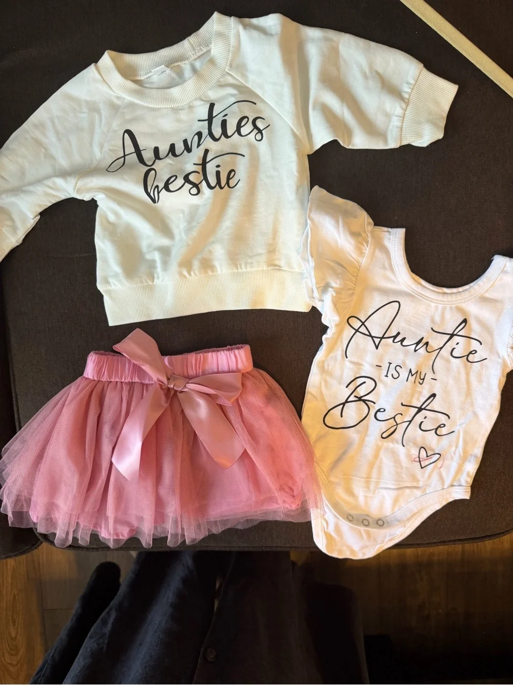 Amazon Kids Matching Set White Tops with Pink Tutu Skirt